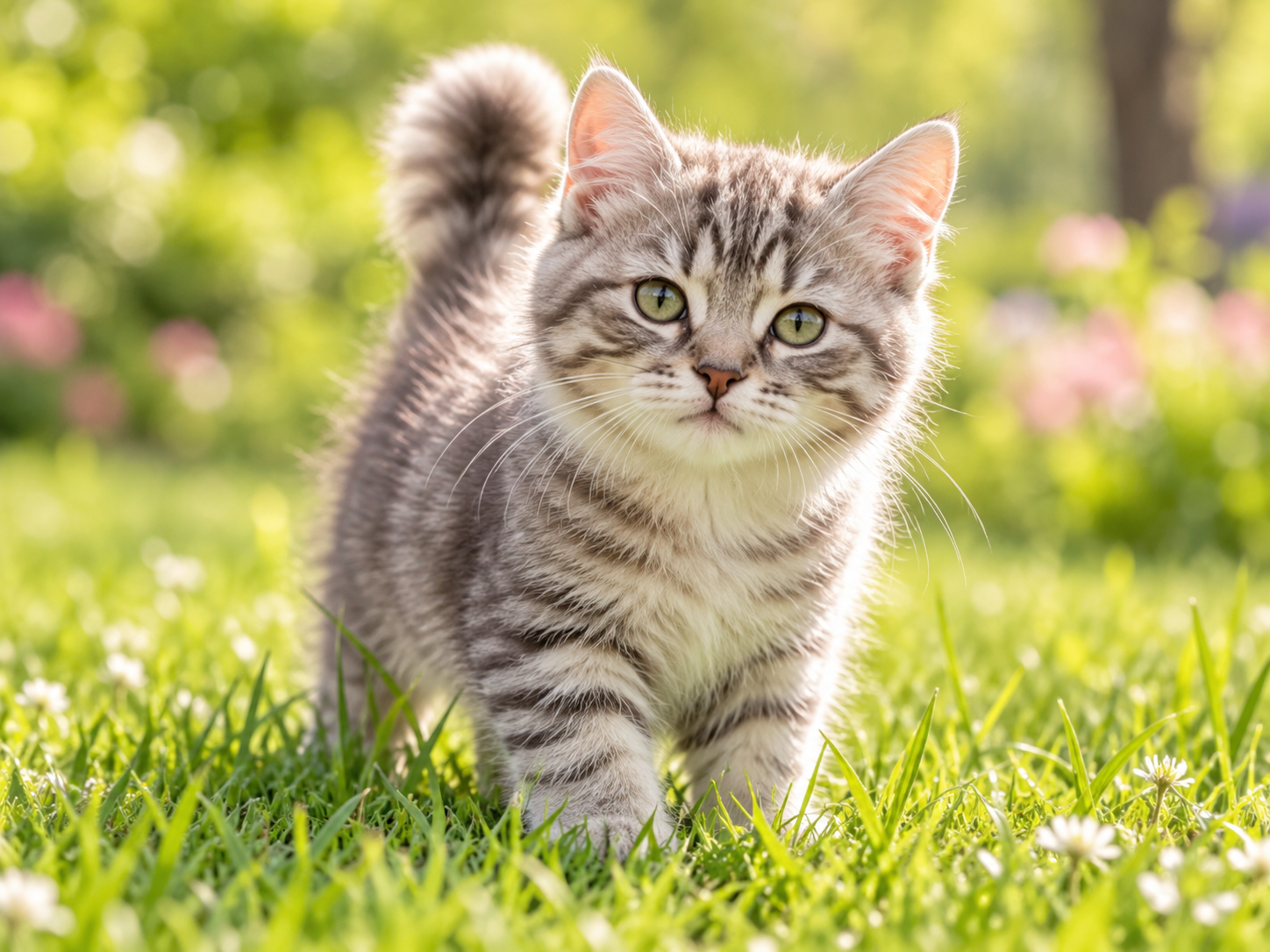 Cat outdoors